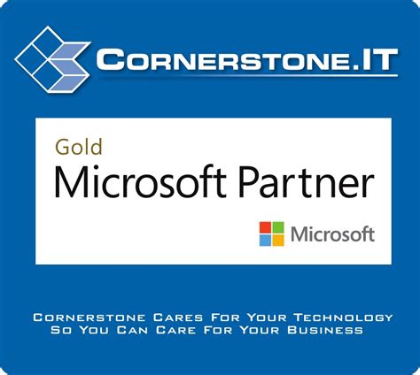 Cornerstoneit Achieves Coveted Microsoft Gold Cloud Platform Competency