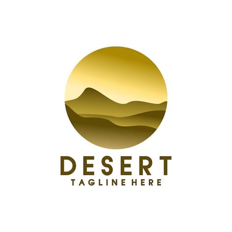 Premium Vector Desert Logo Modern And Minimalist Concept