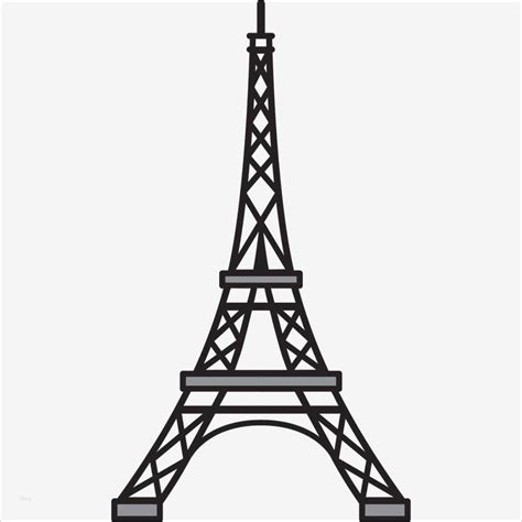 3d Stift Eiffelturm Vorlage Genial Eiffel tower Stencil Clipart Best