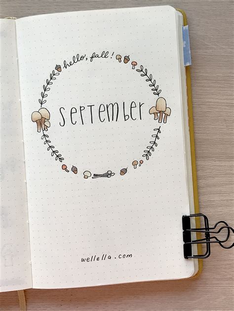 September Bullet Journal Themes Wellella A Blog About Bullet Journaling