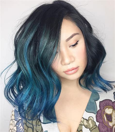 40 Fairy Like Blue Ombre Hairstyles Blue Ombre Hair Brown Ombre Hair