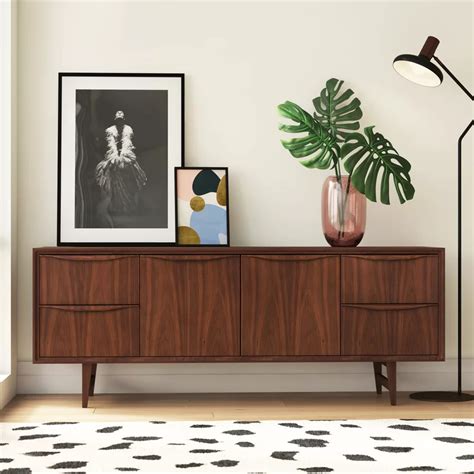 Shop sideboards, buffet tables & servers online. Divis Solid Wood Buffet Table & Reviews | AllModern | Wood ...