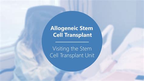 Allogeneic Stem Cell Transplant Visiting The Transplant Unit Video 2