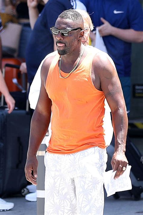 British Actor Idris Elba Is Pictured In Character While Filming At The