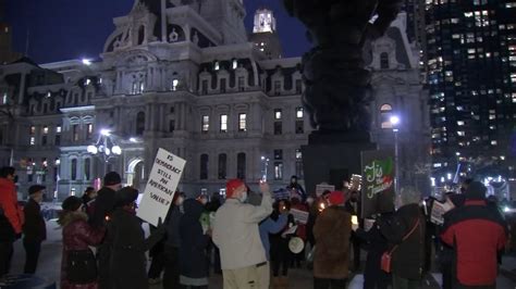 Capitol Riot Vigils Held In Philadelphia Pennsylvania To Mark January