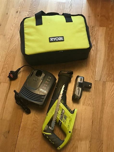 Ryobi Rrs1801m One 18v Cordless Reciprocating Saw Battery And Charger
