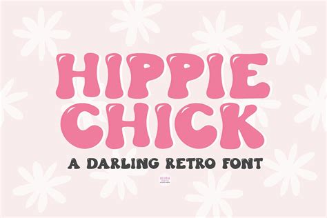 Hippie Chick Retro Serif Font Serif Fonts Creative Market