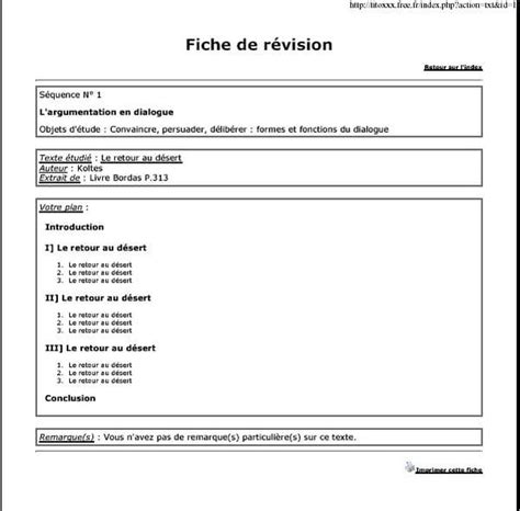 Comment Faire Une Bonne Fiche De Révision Bac Francais Oral - PHP : Faire des fiches pour le bac français (oral) - CodeS SourceS