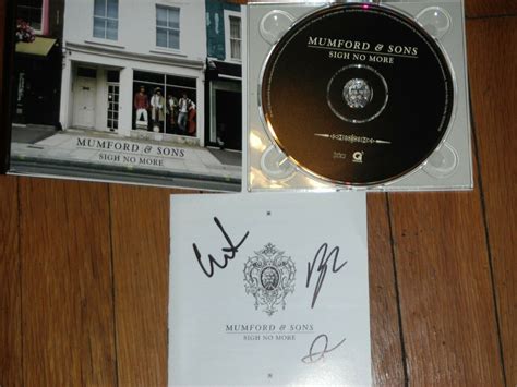 Mumford And Sons Group Signed Sign No More Cd Cover Little Lion Man