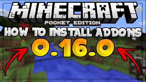 How Install Mcpe Add Ons For 016 Youtube