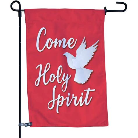 Come Holy Spirit Garden Flag Religious Double Sided Outdoor Flag For