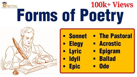 Forms Of Literature Forms Of Poetry Types Of Poetry In English