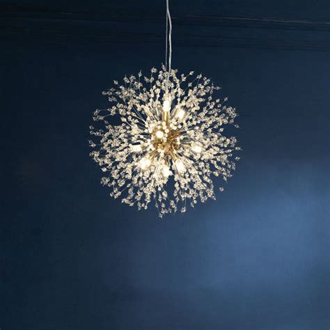 Modern Dandelion Sputnik Chandelier Fireworks Led Pendant Light Fixture Gold Ebay