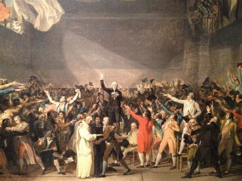 The Tennis Court Oath 1791 By Jacques Louis David French