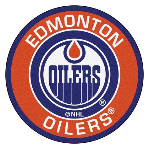 Nhl Edmonton Oilers Roundel Mat 27 Diameter In 2020 Edmonton