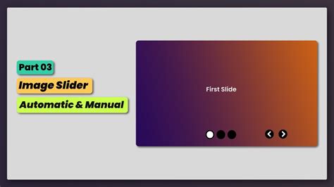 Part 3 Automatic And Manual Responsive Image Slider Html Css And