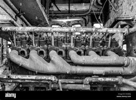 Rusty Diesel Locomotives Engine Stock Photo Alamy