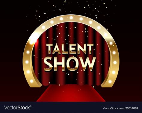 Printable Talent Show Poster Template E Royalty Free Vector Image Talent Show Poster Template ...