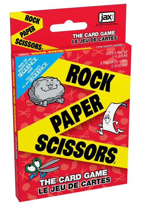 Buy Jax Rock Paper Scissors Card Game Bilingual Its The Fast Fun Card Version Of The Classic