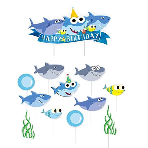 Top 10 Recommended Shark Birthday Cake Topper Product Reviews