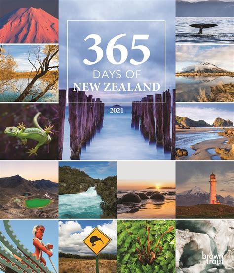Buy 365 Days In New Zealand 2021 Deluxe Wall Calendar At Mighty Ape Nz