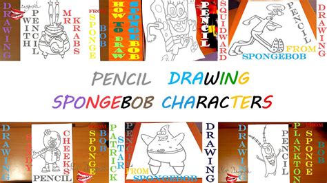 How To Draw Spongebob Characters Step By Step Easy Sandyplankton