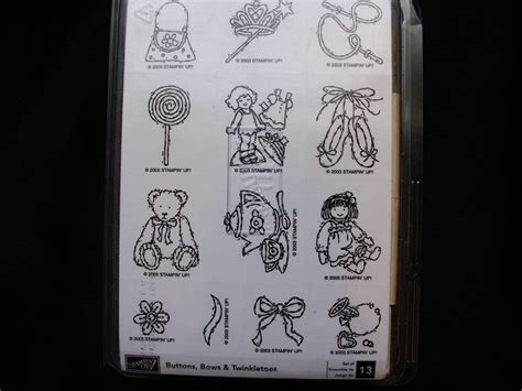 Amazon Com Stampin Up Buttons Bows Twinkletoes Arts Crafts Sewing