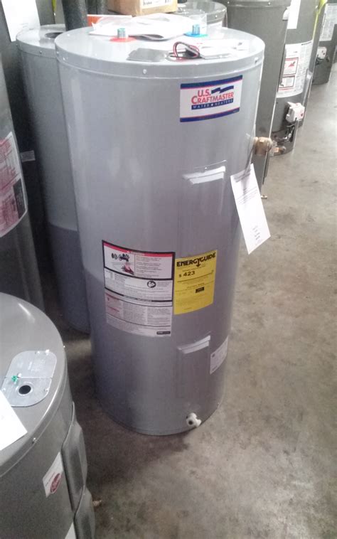 Check spelling or type a new query. US Craftmaster 40 Gallon Electric Water Heater-NE3F40RD110