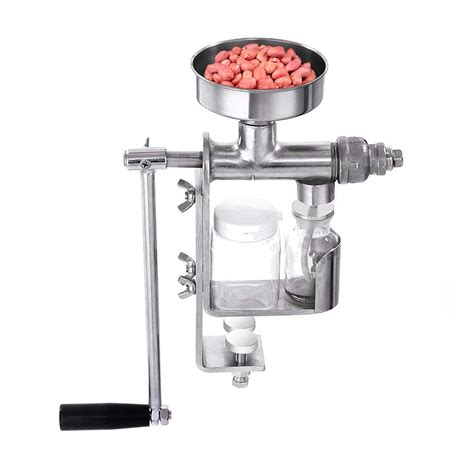 BestEquip Manual Oil Press Stainless Steel Oil Press Machine Nut And