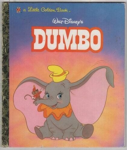 Walt Disneys Dumbo A Little Golden Book Hardcover Acceptable