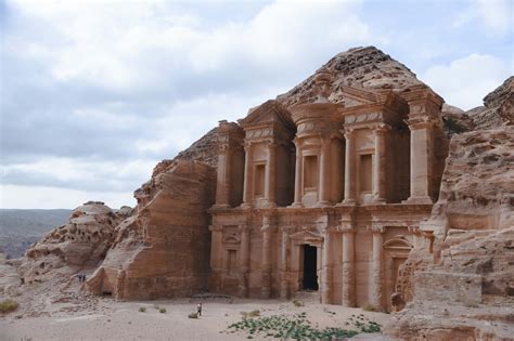 Building Petra Jordan During Daytime Monastery Image Free Stock Photo