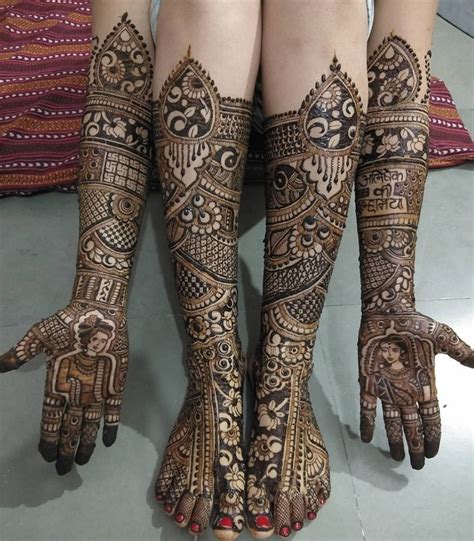 Latest Bridal Mehandi Designs 2021 Front And Back Hands