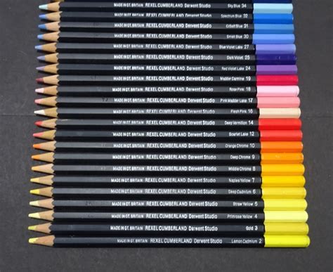 Derwent Studio Rexel Cumberland Colouring Pencils X New Old Stock No