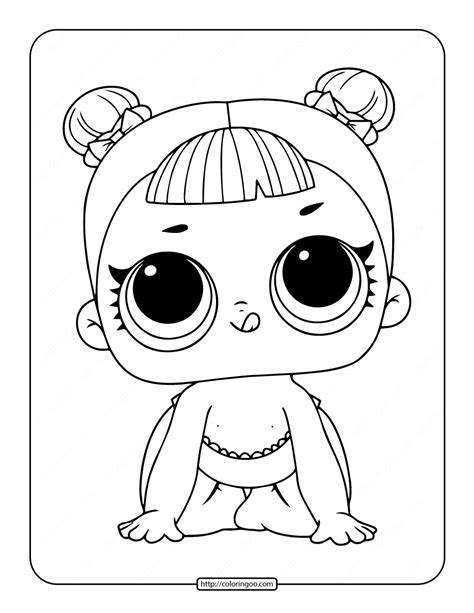 Printable Lol Surprise Lil Mc Swag Stage Coloring Page