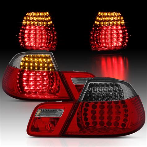 If there is something wrong with the brake light system on a bmw many models will turn the brake light on for safety and it will not go we demonstrated why the brake light was on on bmw e46 but it may help on: 2000-2003 Red Smoke LED Tail Light Pair (Set) for BMW E46 325Ci/330Ci/M3 Coupe | eBay