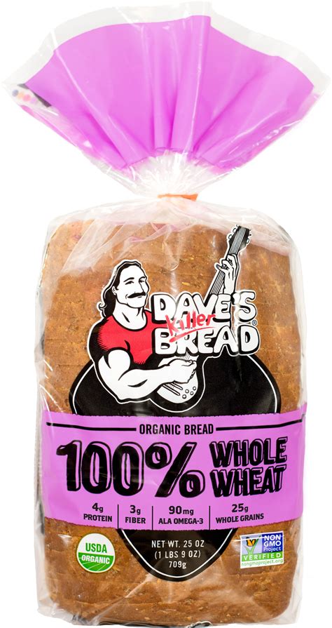 100 Whole Wheat — Daves Killer Bread Organic Non Gmo Project