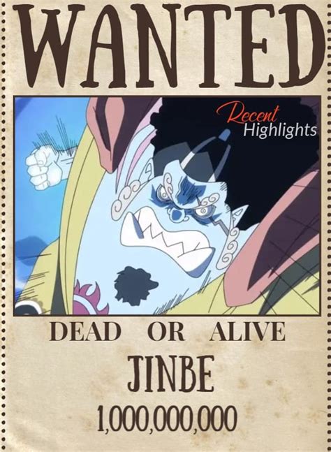 Bounty Of Zoro Sanji Nami Robin Ussop Jinbe Franky After Wano