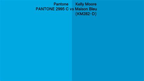 Pantone 2995 C Vs Kelly Moore Maison Bleu Km282 D Side By Side Comparison