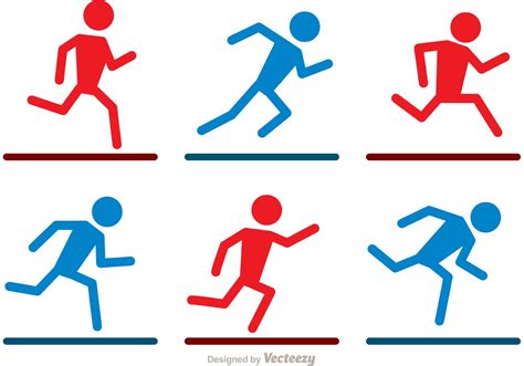 Running Stick Figure Vector Art Icons And Graphics For Free Download