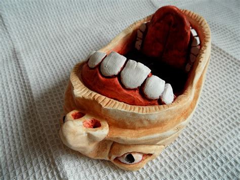 Hand Crafted Gaping Gob Ashtray Or Change Keyholder Etsy