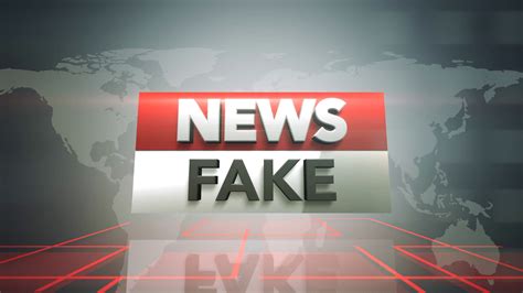 Animation Text Fake News And News Intro Graphic With Lines And World