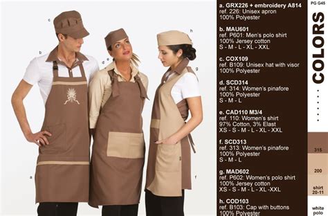 Work Uniforms For Bistrots Cafes Bakeries Taverns Food Trucks And