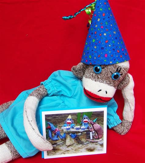 Humorous Southwestern Theme Sock Monkey Birthday Card By Etsy