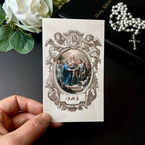 Customized Catholic Wedding Prayer Cards Custom Prayer Cards