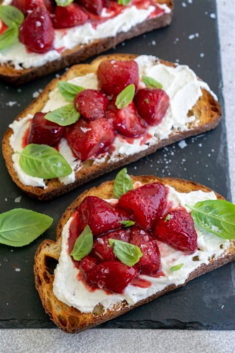 Balsamic Roasted Strawberries With Whipped Feta