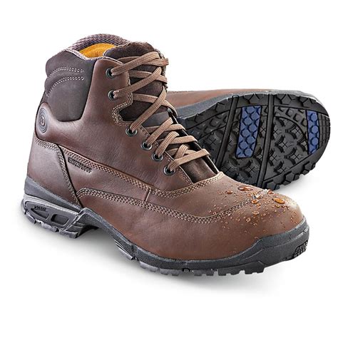 Mens Dunham® 6 Waterproof Work Boots Brown 139434 Work Boots At