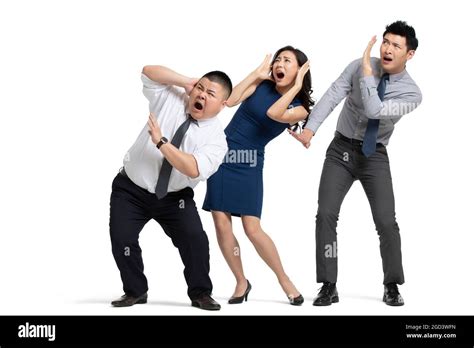 Business People Being Scared Stock Photo Alamy