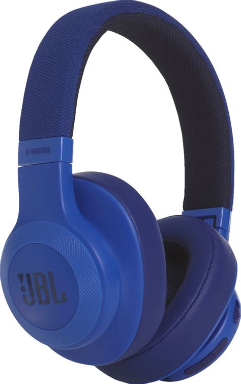 Best Buy Jbl E55bt Wireless Over The Ear Headphones Blue Jble55btblu