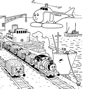 Thomas de stoom kleurplaten → Leuk voor kids