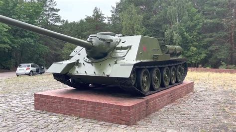 Su 100 Soviet Tank Destroyer At Fürstenberg Havel Germany